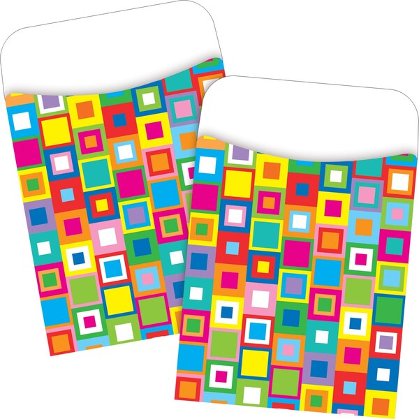 Barker Creek What a Square Peel & Stick Library Pockets, 60/Set 3828 - main